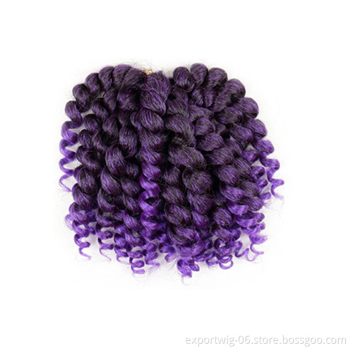 Wholesale Price Wand Curl Twist Crochet Hair Synthetic Braiding Hair Extension Bouncy Spring Twist